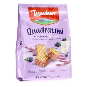Loacker Quadratini Blueberry Yogurt Creme-Filled Wafers 7.76 oz. 6ct